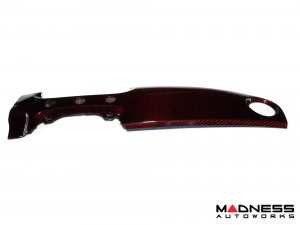 FIAT 500 Custom Dashboard - Carbon Fiber - Dark Red Candy